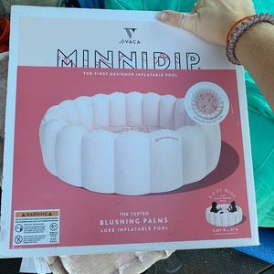 NEW MinniDip luxe blushing palms adult kiddie pool